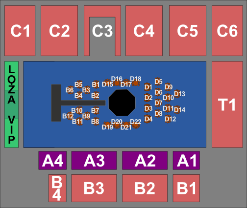 Plan sektorów obiektu