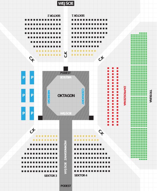 Plan sektorów obiektu