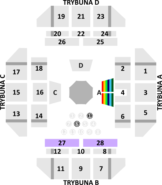 Plan sektorów obiektu
