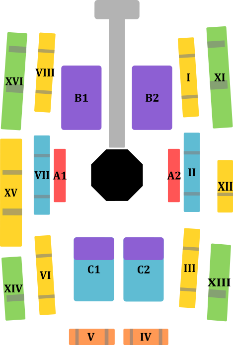 Plan sektorów obiektu