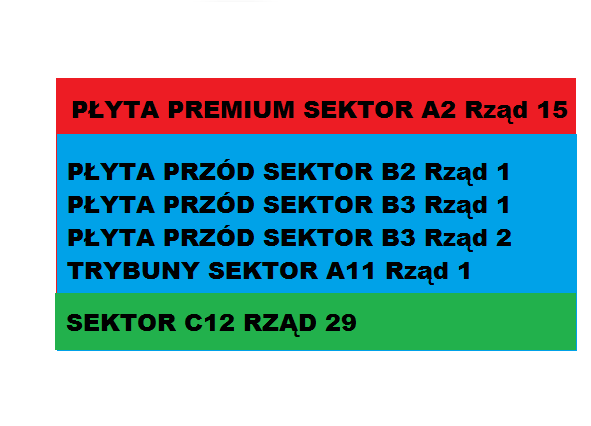 Plan sektorów obiektu
