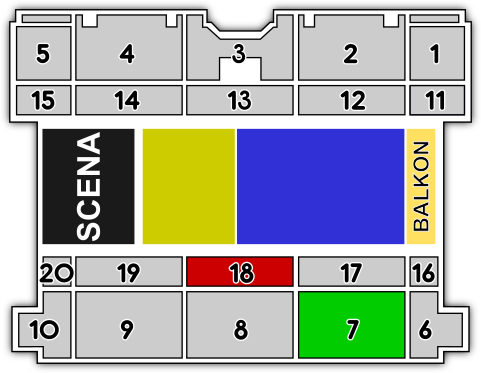 Plan sektorów obiektu
