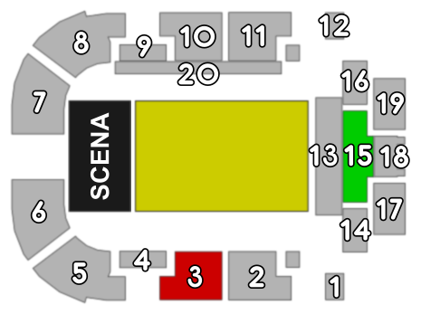 Plan sektorów obiektu