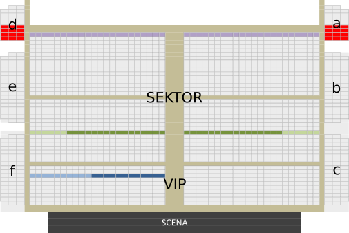 Plan sektorów obiektu