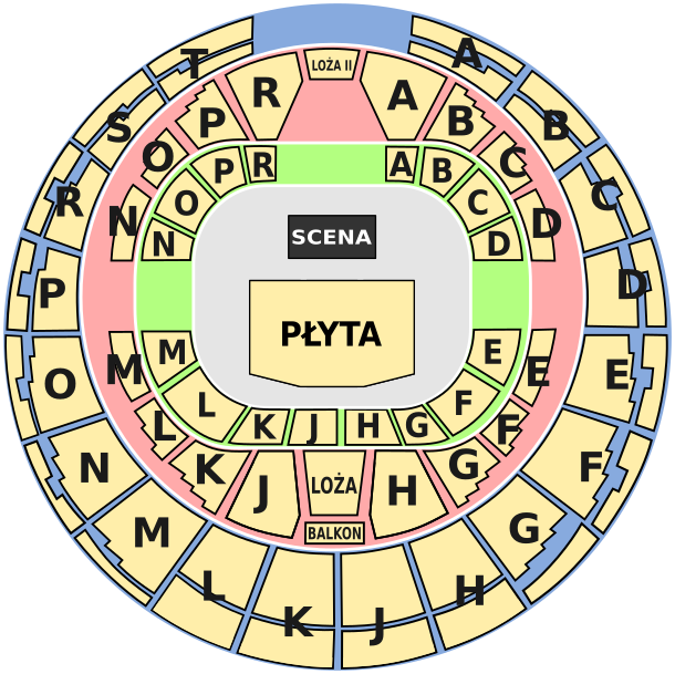 Plan sektorów obiektu