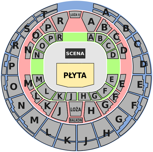 Plan sektorów obiektu