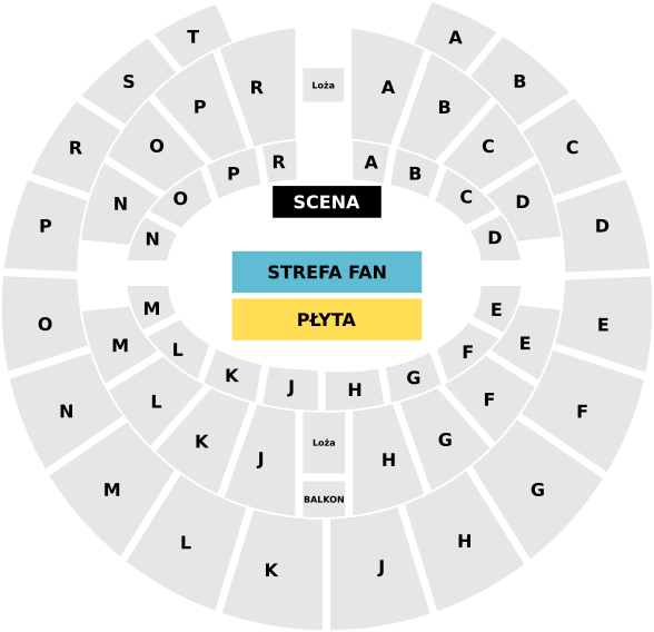Plan sektorów obiektu