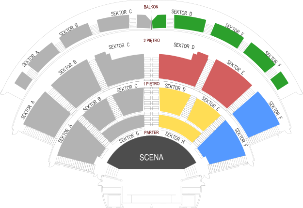 Plan sektorów obiektu