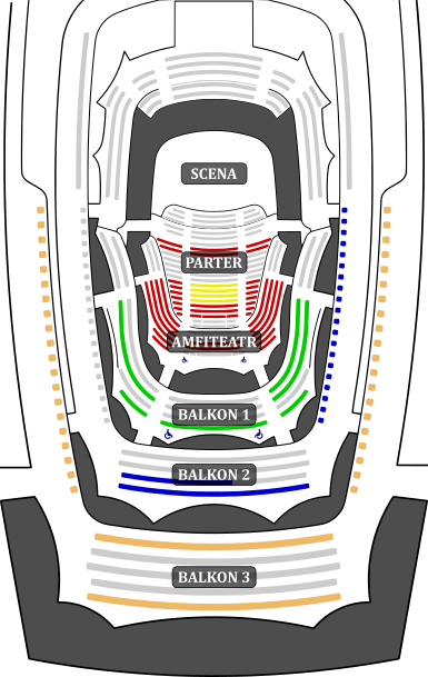 Plan sektorów obiektu