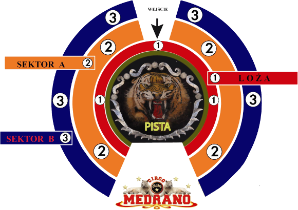 Plan sektorów obiektu