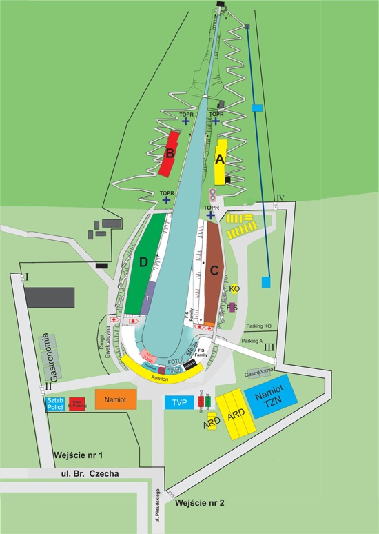 Plan sektorów obiektu