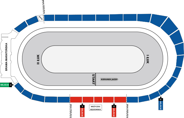 Plan sektorów obiektu
