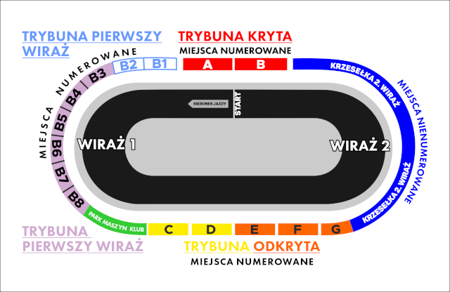 Plan sektorów obiektu