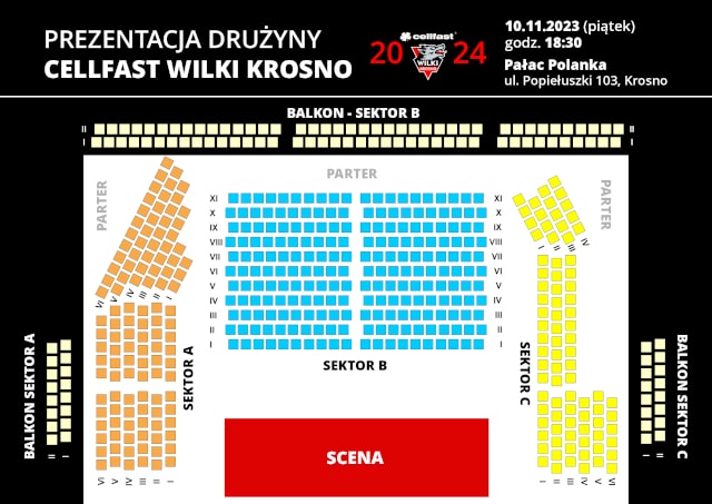 Plan sektorów obiektu