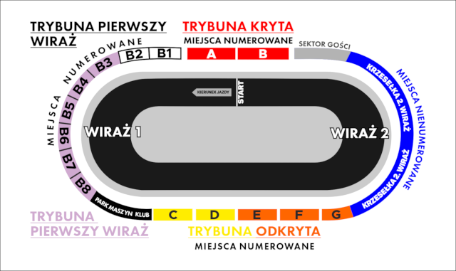 Plan sektorów obiektu