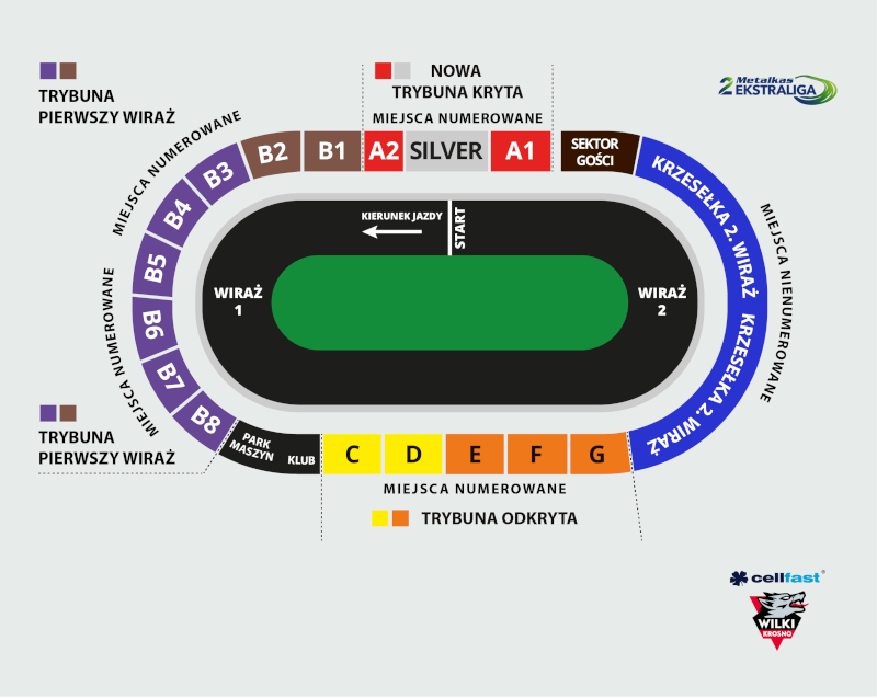 Plan sektorów obiektu