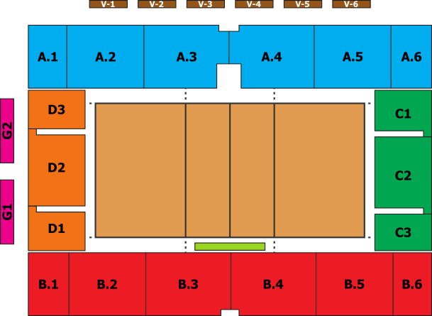 Plan sektorów obiektu